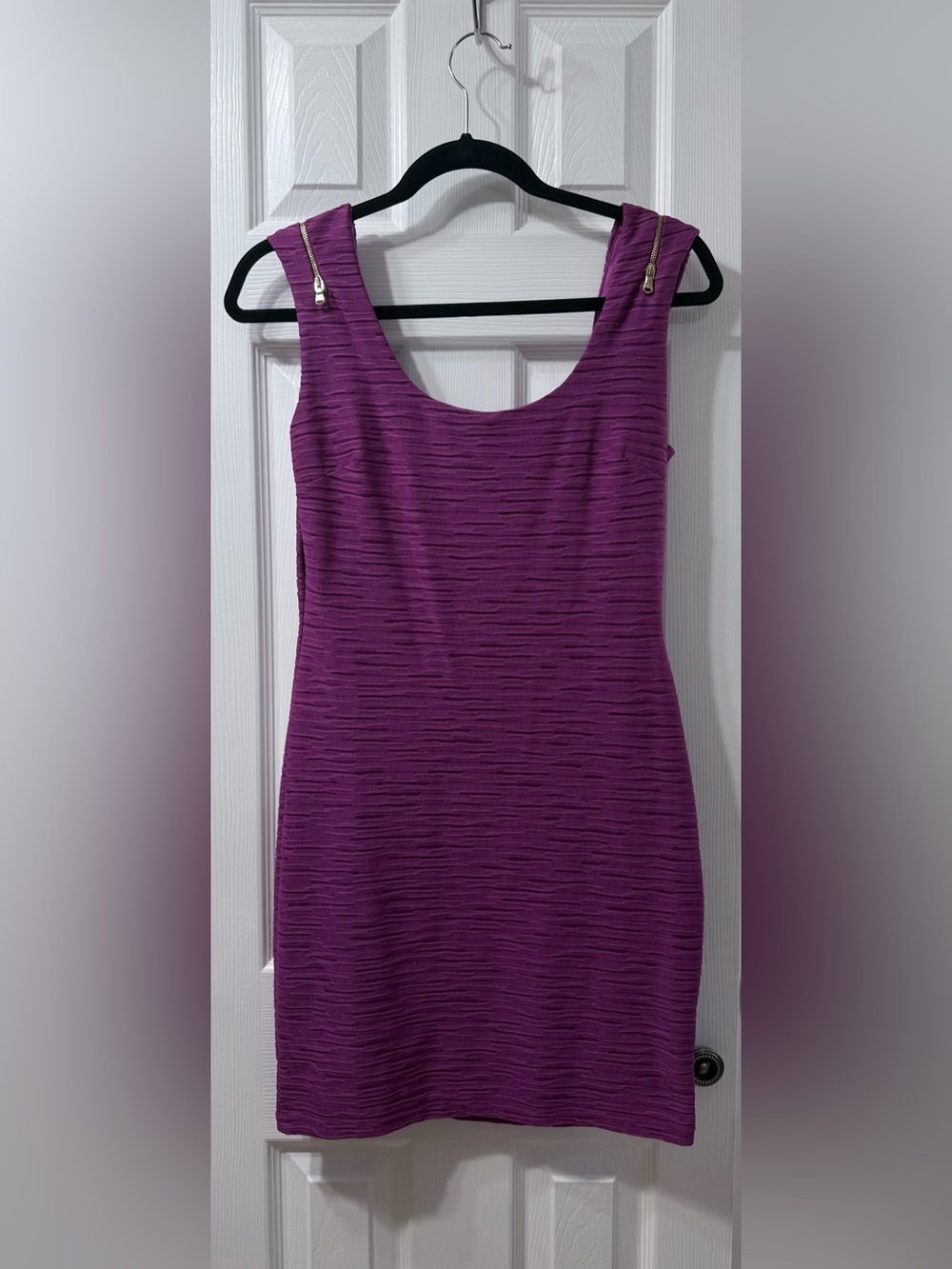 Guess Sleeveless Textured Dress in Violet